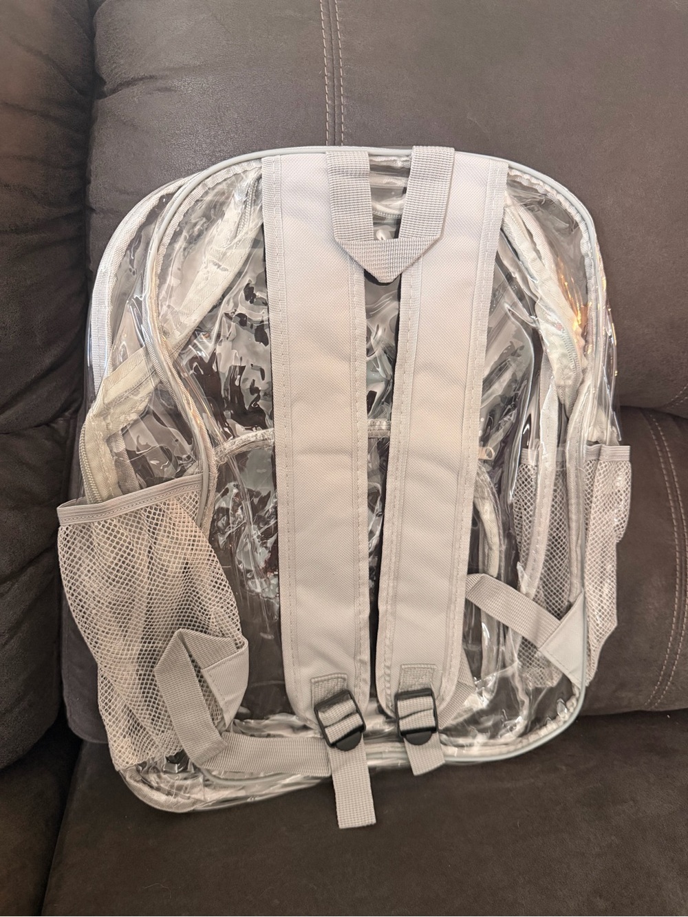 Clear PVC Backpack Organizer – grey - Picture 2 of 2